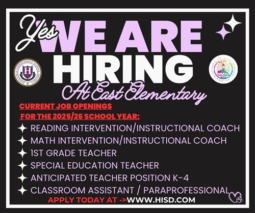 We Are Hiring
