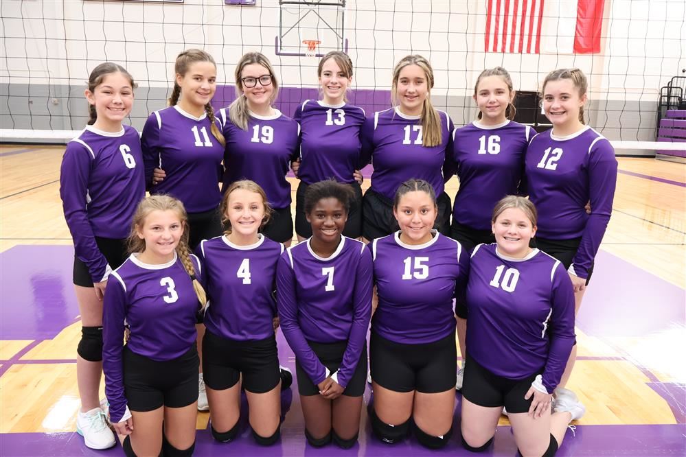 Picture of 7th grade volleyball white team